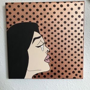 Pop Art girl on Canvas